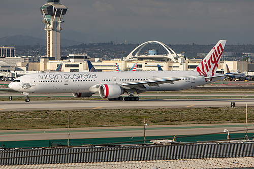 Virgin Australia Boeing 777-300ER VH-VPD at Los Angeles International Airport (KLAX/LAX) Virgin Australia Boeing 777-300ER VH-VPD at Los Angeles International Airport (KLAX/LAX)