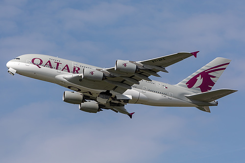 Qatar Airways Airbus A380-800 A7-APA at London Heathrow Airport (EGLL/LHR) Qatar Airways Airbus A380-800 A7-APA at London Heathrow Airport (EGLL/LHR)