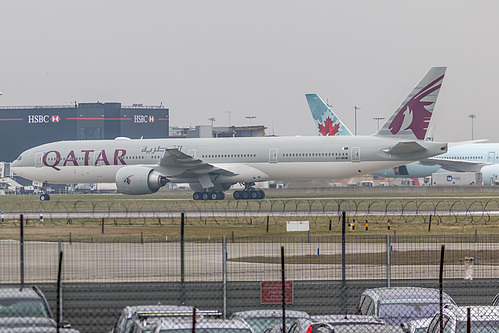 Qatar Airways Boeing 777-300ER A7-BEM at London Heathrow Airport (EGLL/LHR)