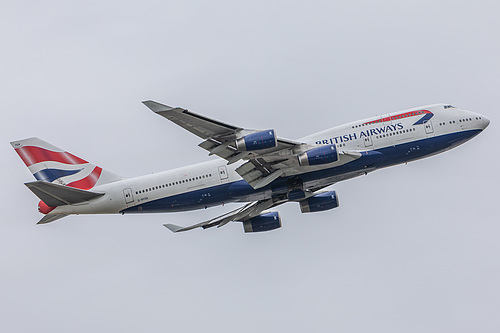 British Airways Boeing 747-400 G-BYGA at London Heathrow Airport (EGLL/LHR) British Airways Boeing 747-400 G-BYGA at London Heathrow Airport (EGLL/LHR)