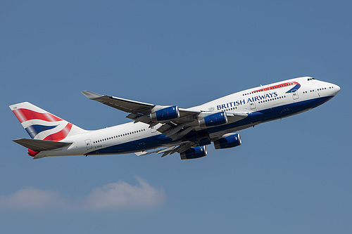 British Airways Boeing 747-400 G-BYGB at London Heathrow Airport (EGLL/LHR) British Airways Boeing 747-400 G-BYGB at London Heathrow Airport (EGLL/LHR)