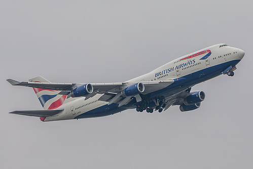 British Airways Boeing 747-400 G-BYGF at London Heathrow Airport (EGLL/LHR) British Airways Boeing 747-400 G-BYGF at London Heathrow Airport (EGLL/LHR)