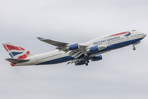 British Airways Boeing 747-400 G-CIVA at London Heathrow Airport (EGLL/LHR) British Airways Boeing 747-400 G-CIVA at London Heathrow Airport (EGLL/LHR)