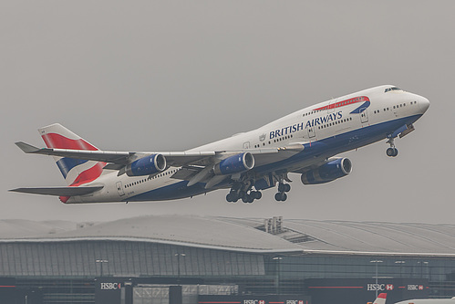 British Airways Boeing 747-400 G-CIVS at London Heathrow Airport (EGLL/LHR) British Airways Boeing 747-400 G-CIVS at London Heathrow Airport (EGLL/LHR)
