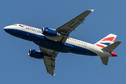 British Airways Airbus A319-100 G-EUOE at London Heathrow Airport (EGLL/LHR) British Airways Airbus A319-100 G-EUOE at London Heathrow Airport (EGLL/LHR)