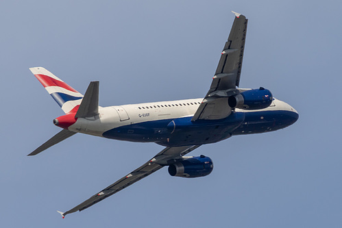 British Airways Airbus A319-100 G-EUOF at London Heathrow Airport (EGLL/LHR) British Airways Airbus A319-100 G-EUOF at London Heathrow Airport (EGLL/LHR)