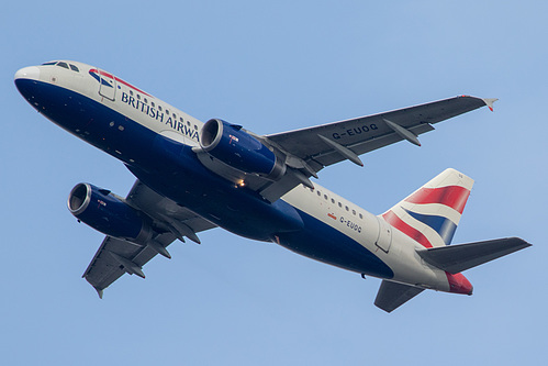 British Airways Airbus A319-100 G-EUOG at London Heathrow Airport (EGLL/LHR) British Airways Airbus A319-100 G-EUOG at London Heathrow Airport (EGLL/LHR)