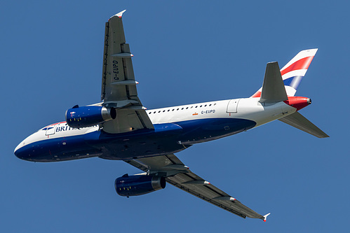 British Airways Airbus A319-100 G-EUPD at London Heathrow Airport (EGLL/LHR) British Airways Airbus A319-100 G-EUPD at London Heathrow Airport (EGLL/LHR)