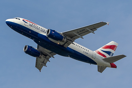 British Airways Airbus A319-100 G-EUPF at London Heathrow Airport (EGLL/LHR) British Airways Airbus A319-100 G-EUPF at London Heathrow Airport (EGLL/LHR)
