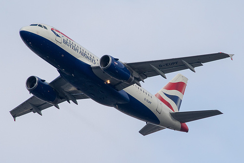 British Airways Airbus A319-100 G-EUPF at London Heathrow Airport (EGLL/LHR) British Airways Airbus A319-100 G-EUPF at London Heathrow Airport (EGLL/LHR)