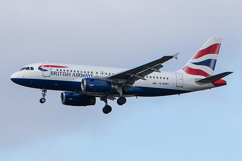 British Airways Airbus A319-100 G-EUPT at London Heathrow Airport (EGLL/LHR) British Airways Airbus A319-100 G-EUPT at London Heathrow Airport (EGLL/LHR)