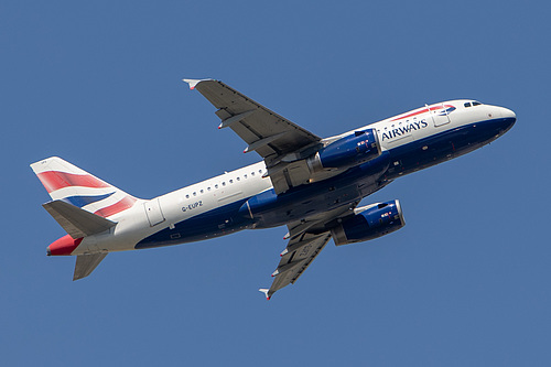 British Airways Airbus A319-100 G-EUPZ at London Heathrow Airport (EGLL/LHR) British Airways Airbus A319-100 G-EUPZ at London Heathrow Airport (EGLL/LHR)