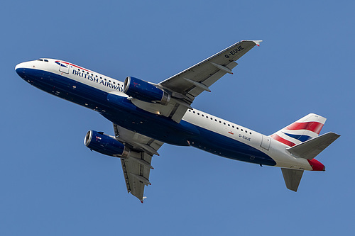 British Airways Airbus A320-200 G-EUUE at London Heathrow Airport (EGLL/LHR) British Airways Airbus A320-200 G-EUUE at London Heathrow Airport (EGLL/LHR)