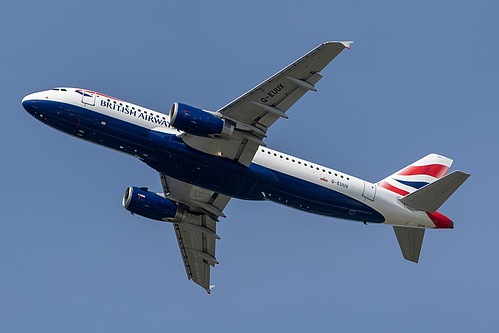 British Airways Airbus A320-200 G-EUUX at London Heathrow Airport (EGLL/LHR) British Airways Airbus A320-200 G-EUUX at London Heathrow Airport (EGLL/LHR)