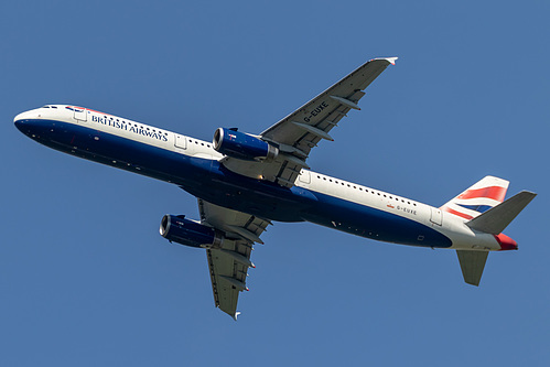British Airways Airbus A321-200 G-EUXE at London Heathrow Airport (EGLL/LHR) British Airways Airbus A321-200 G-EUXE at London Heathrow Airport (EGLL/LHR)