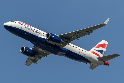 British Airways Airbus A320-200 G-EUYR at London Heathrow Airport (EGLL/LHR) British Airways Airbus A320-200 G-EUYR at London Heathrow Airport (EGLL/LHR)