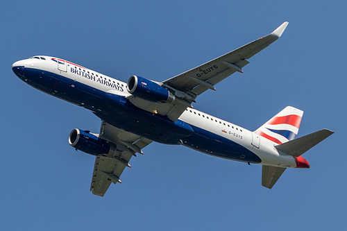 British Airways Airbus A320-200 G-EUYS at London Heathrow Airport (EGLL/LHR) British Airways Airbus A320-200 G-EUYS at London Heathrow Airport (EGLL/LHR)