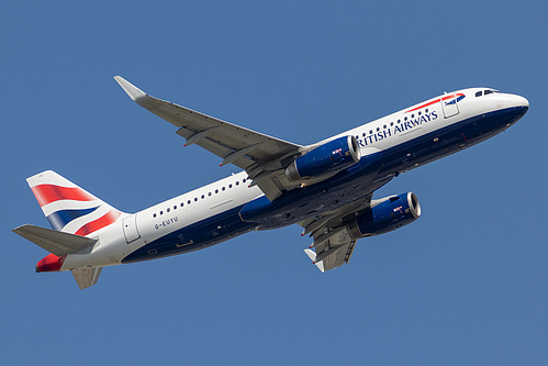 British Airways Airbus A320-200 G-EUYU at London Heathrow Airport (EGLL/LHR) British Airways Airbus A320-200 G-EUYU at London Heathrow Airport (EGLL/LHR)