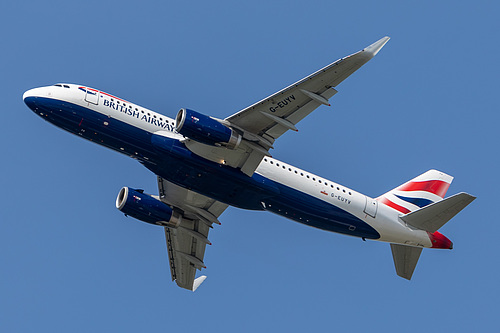 British Airways Airbus A320-200 G-EUYV at London Heathrow Airport (EGLL/LHR) British Airways Airbus A320-200 G-EUYV at London Heathrow Airport (EGLL/LHR)