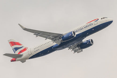 British Airways Airbus A320-200 G-EUYX at London Heathrow Airport (EGLL/LHR) British Airways Airbus A320-200 G-EUYX at London Heathrow Airport (EGLL/LHR)
