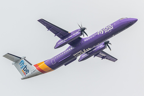 Flybe DHC Dash-8-400 G-PRPC at London Heathrow Airport (EGLL/LHR)