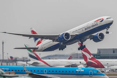 British Airways Boeing 777-300ER G-STBI at London Heathrow Airport (EGLL/LHR)