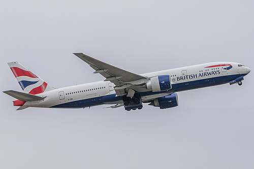 British Airways Boeing 777-200ER G-VIIE at London Heathrow Airport (EGLL/LHR) British Airways Boeing 777-200ER G-VIIE at London Heathrow Airport (EGLL/LHR)