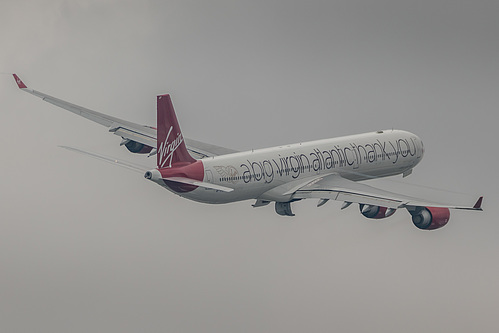 Virgin Atlantic Airbus A340-600 G-VNAP at London Heathrow Airport (EGLL/LHR) Virgin Atlantic Airbus A340-600 G-VNAP at London Heathrow Airport (EGLL/LHR)