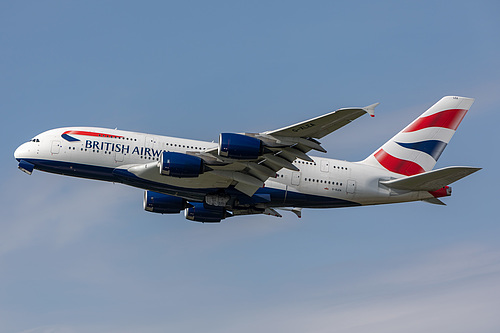 British Airways Airbus A380-800 G-XLEA at London Heathrow Airport (EGLL/LHR) British Airways Airbus A380-800 G-XLEA at London Heathrow Airport (EGLL/LHR)