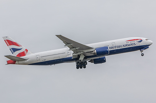 British Airways Boeing 777-200ER G-YMMN at London Heathrow Airport (EGLL/LHR) British Airways Boeing 777-200ER G-YMMN at London Heathrow Airport (EGLL/LHR)