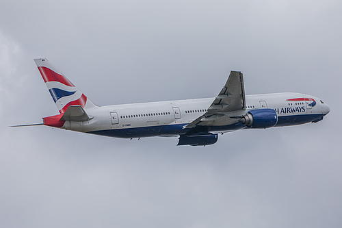 British Airways Boeing 777-200ER G-YMMN at London Heathrow Airport (EGLL/LHR) British Airways Boeing 777-200ER G-YMMN at London Heathrow Airport (EGLL/LHR)