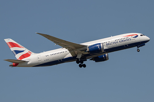 British Airways Boeing 787-8 G-ZBJA at London Heathrow Airport (EGLL/LHR) British Airways Boeing 787-8 G-ZBJA at London Heathrow Airport (EGLL/LHR)