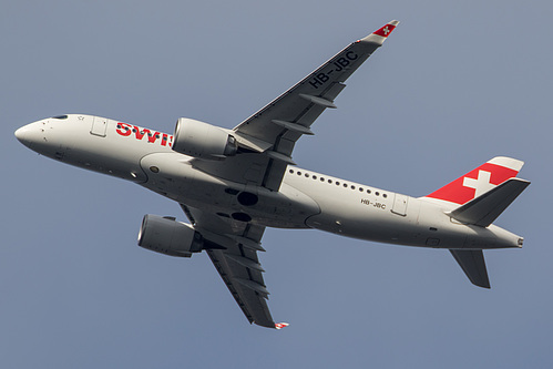 Swiss International Air Lines Bombardier CS100 HB-JBC at London Heathrow Airport (EGLL/LHR)