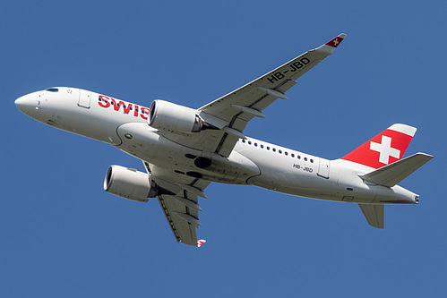 Swiss International Air Lines Bombardier CS100 HB-JBD at London Heathrow Airport (EGLL/LHR)