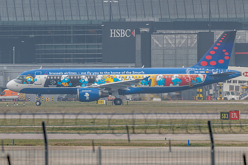 Brussels Airlines Airbus A320-200 OO-SND at London Heathrow Airport (EGLL/LHR)