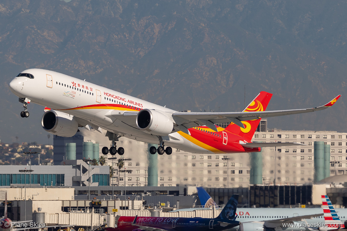 Hong Kong Airlines Airbus A350-900 B-LGH at Los Angeles International Airport (KLAX/LAX)