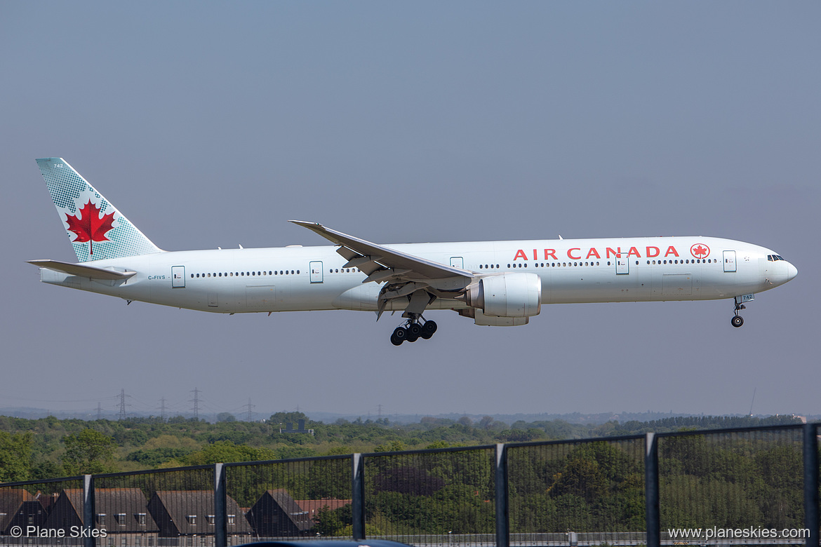 Air Canada Boeing 777-300ER C-FIVS at London Heathrow Airport (EGLL/LHR)