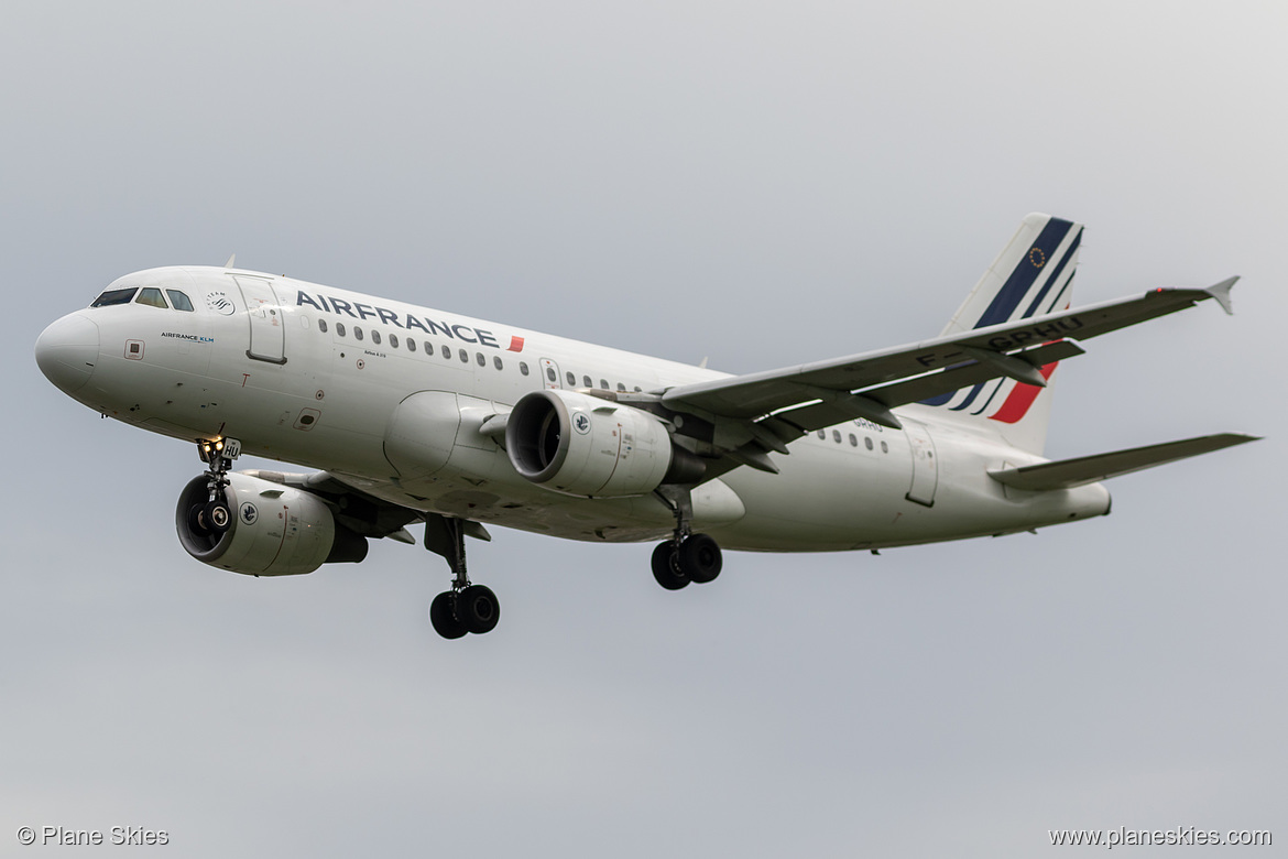 Air France Airbus A319-100 F-GRHU at London Heathrow Airport (EGLL/LHR)