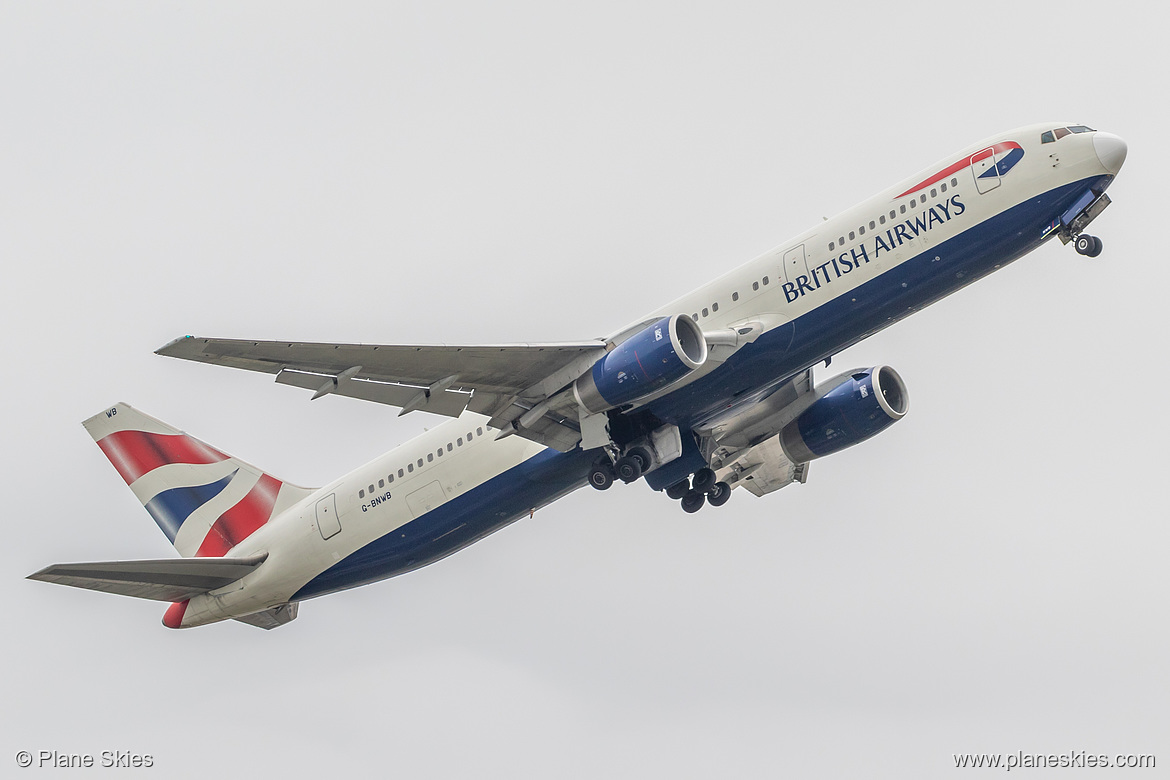 British Airways Boeing 767-300ER G-BNWB at London Heathrow Airport (EGLL/LHR) British Airways Boeing 767-300ER G-BNWB at London Heathrow Airport (EGLL/LHR)