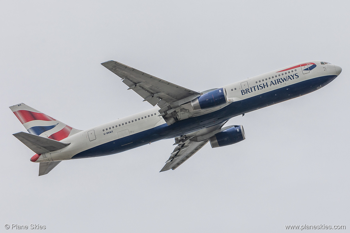 British Airways Boeing 767-300ER G-BNWX at London Heathrow Airport (EGLL/LHR) British Airways Boeing 767-300ER G-BNWX at London Heathrow Airport (EGLL/LHR)