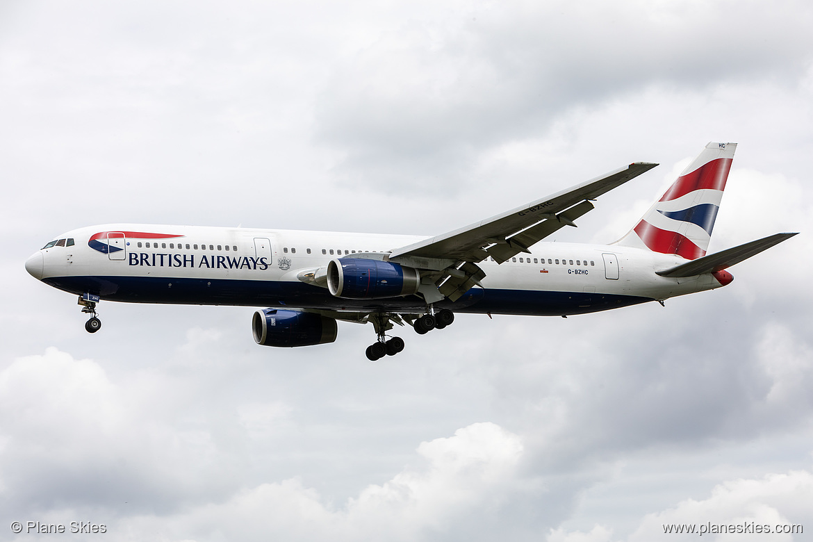 British Airways Boeing 767-300ER G-BZHC at London Heathrow Airport (EGLL/LHR)