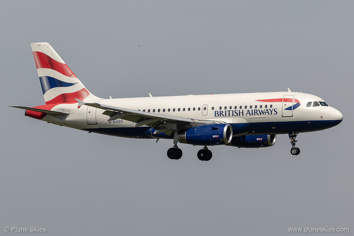 British Airways Airbus A319-100 G-EUOC at London Heathrow Airport (EGLL/LHR)