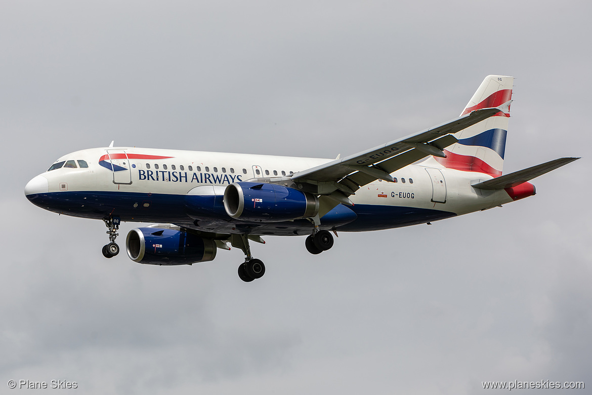 British Airways Airbus A319-100 G-EUOG at London Heathrow Airport (EGLL/LHR)