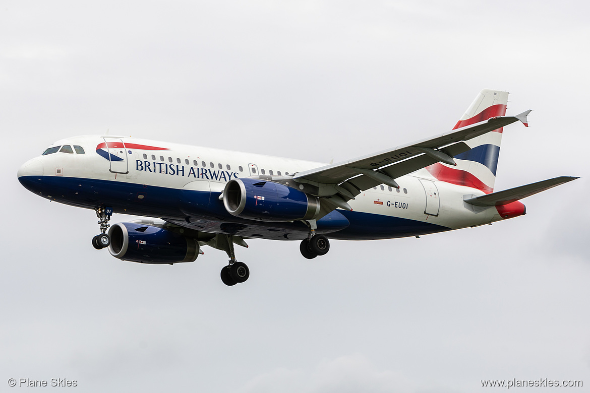 British Airways Airbus A319-100 G-EUOI at London Heathrow Airport (EGLL/LHR)