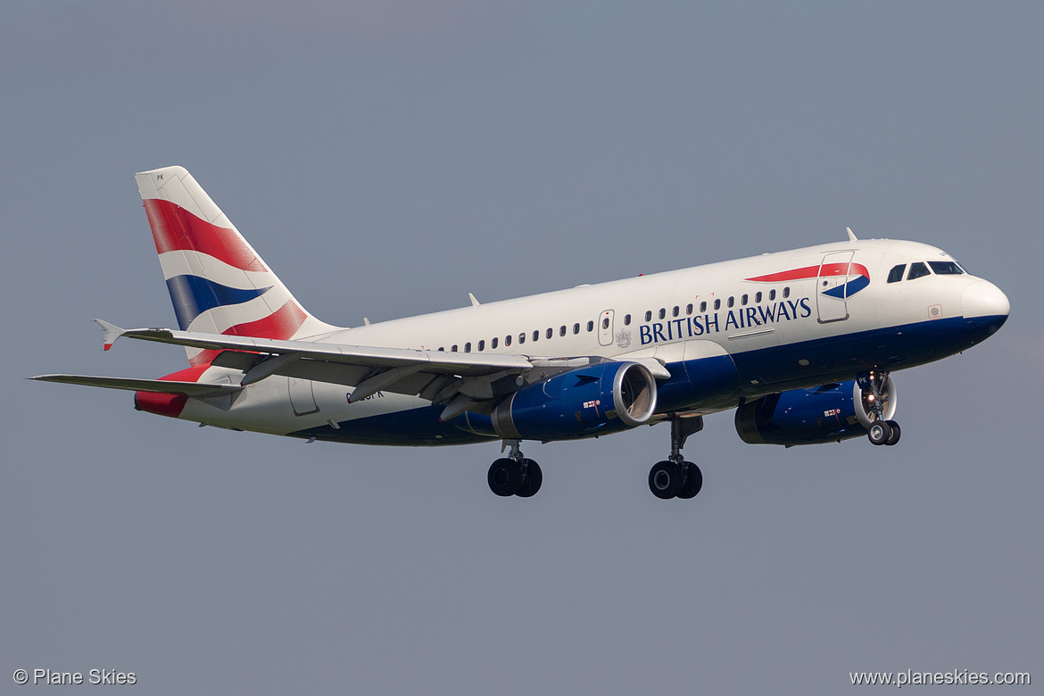 British Airways Airbus A319-100 G-EUPK at London Heathrow Airport (EGLL/LHR) British Airways Airbus A319-100 G-EUPK at London Heathrow Airport (EGLL/LHR)