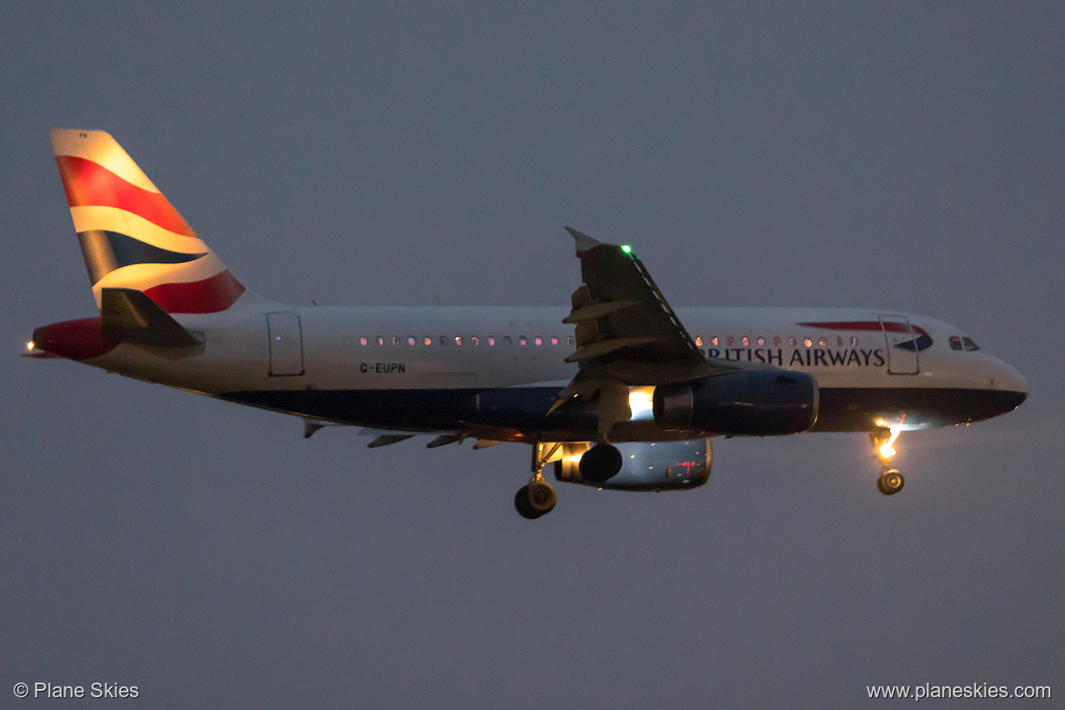 British Airways Airbus A319-100 G-EUPN at London Heathrow Airport (EGLL/LHR)
