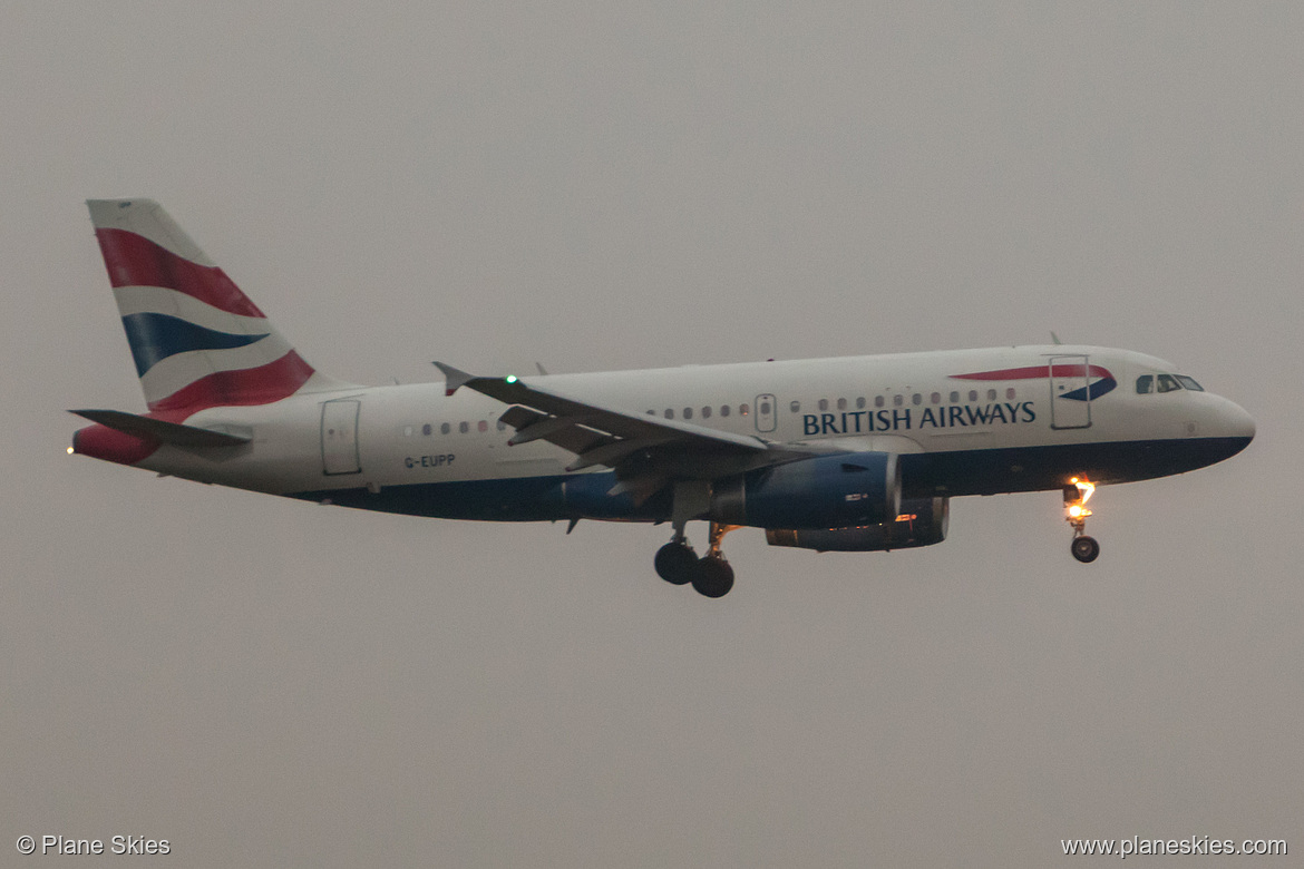 British Airways Airbus A319-100 G-EUPP at London Heathrow Airport (EGLL/LHR) British Airways Airbus A319-100 G-EUPP at London Heathrow Airport (EGLL/LHR)