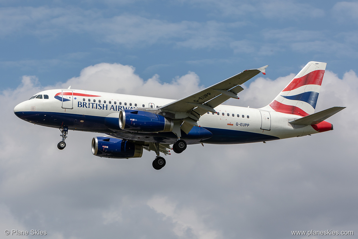 British Airways Airbus A319-100 G-EUPP at London Heathrow Airport (EGLL/LHR) British Airways Airbus A319-100 G-EUPP at London Heathrow Airport (EGLL/LHR)