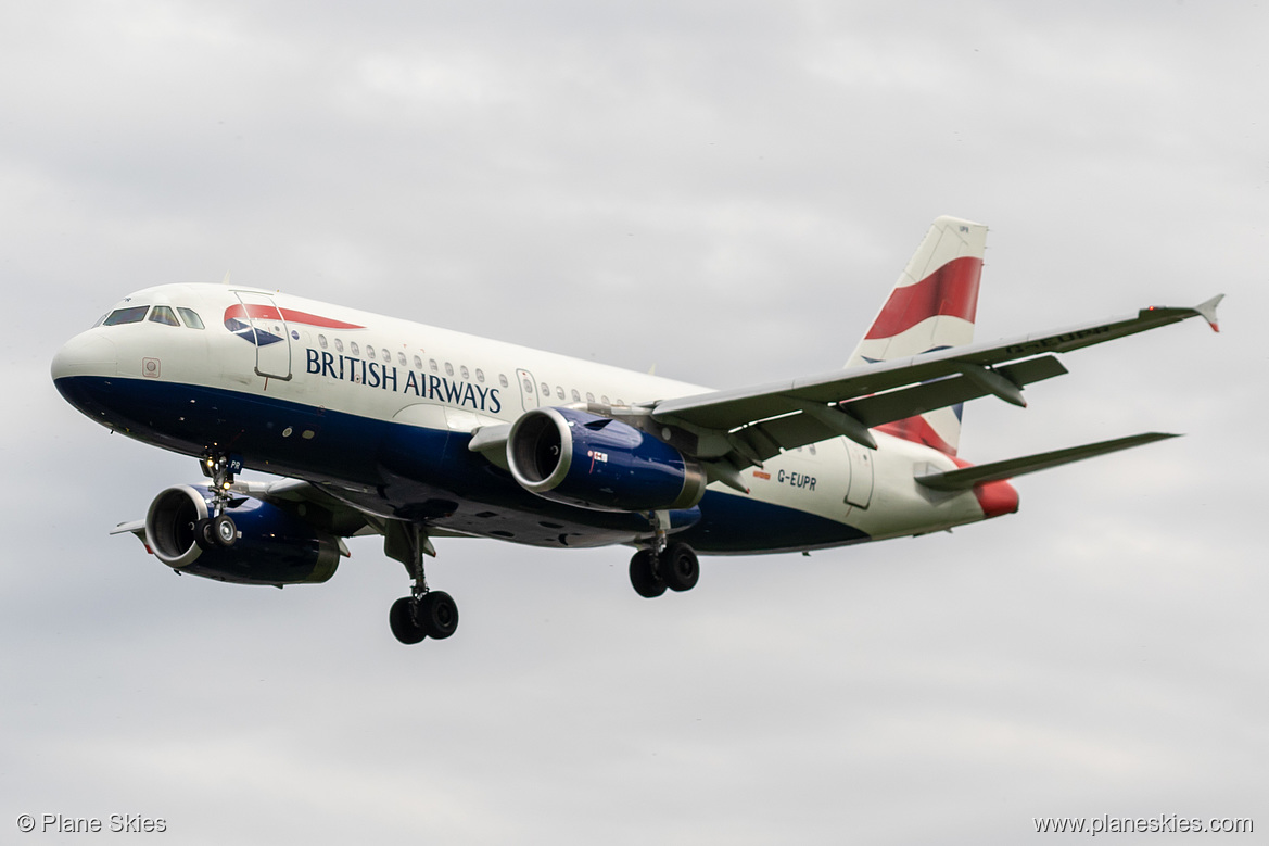 British Airways Airbus A319-100 G-EUPR at London Heathrow Airport (EGLL/LHR) British Airways Airbus A319-100 G-EUPR at London Heathrow Airport (EGLL/LHR)