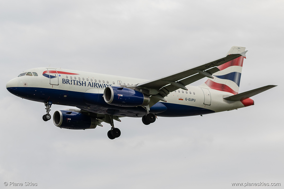 British Airways Airbus A319-100 G-EUPU at London Heathrow Airport (EGLL/LHR)